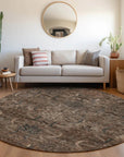 LOOMLAN Rugs Rustica Fudge Washable Indoor-Outdoor Rug