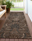 LOOMLAN Rugs Rustica Fudge Washable Indoor-Outdoor Rug