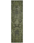 LOOMLAN Rugs Rustica Green Washable Indoor-Outdoor Rug