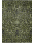 LOOMLAN Rugs Rustica Green Washable Indoor-Outdoor Rug