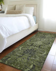 LOOMLAN Rugs Rustica Green Washable Indoor-Outdoor Rug