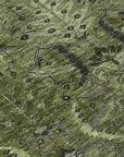 LOOMLAN Rugs Rustica Green Washable Indoor-Outdoor Rug
