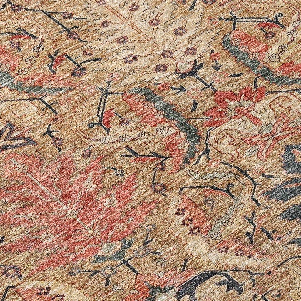 LOOMLAN Rugs Rustica Khaki Washable Indoor-Outdoor Rug