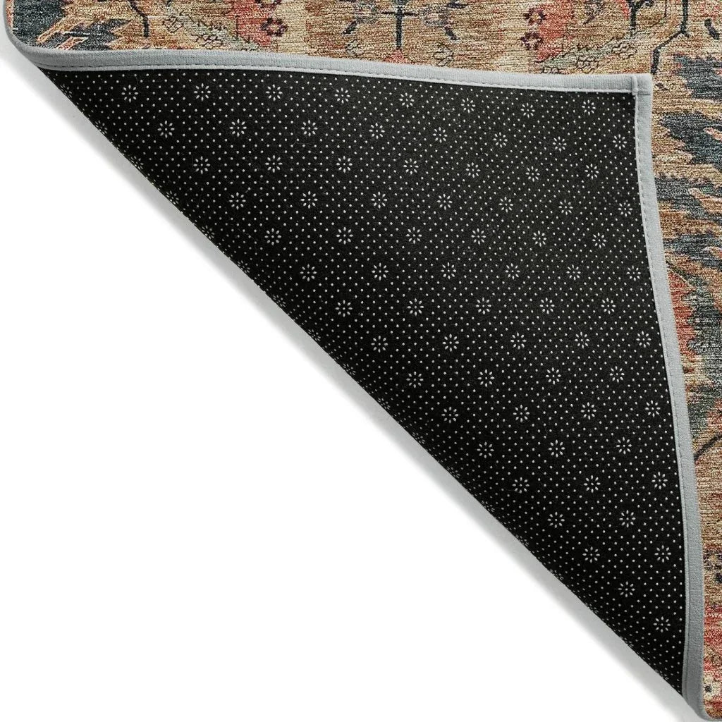 LOOMLAN Rugs Rustica Khaki Washable Indoor-Outdoor Rug