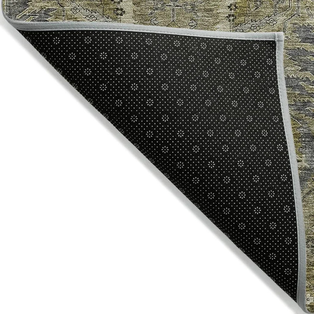 LOOMLAN Rugs Rustica Taupe Washable Indoor-Outdoor Rug
