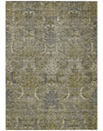 LOOMLAN Rugs Rustica Taupe Washable Indoor-Outdoor Rug
