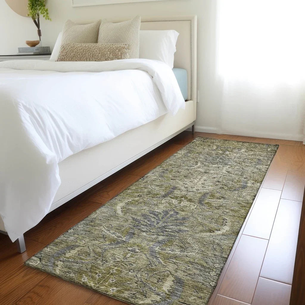 LOOMLAN Rugs Rustica Taupe Washable Indoor-Outdoor Rug