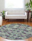 LOOMLAN Rugs Rustira Blue Washable Indoor-Outdoor Rug