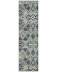 LOOMLAN Rugs Rustira Blue Washable Indoor-Outdoor Rug