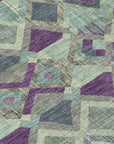 LOOMLAN Rugs Rustira Blue Washable Indoor-Outdoor Rug