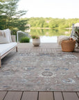 LOOMLAN Rugs Ruvina Brown Washable Indoor-Outdoor Rug