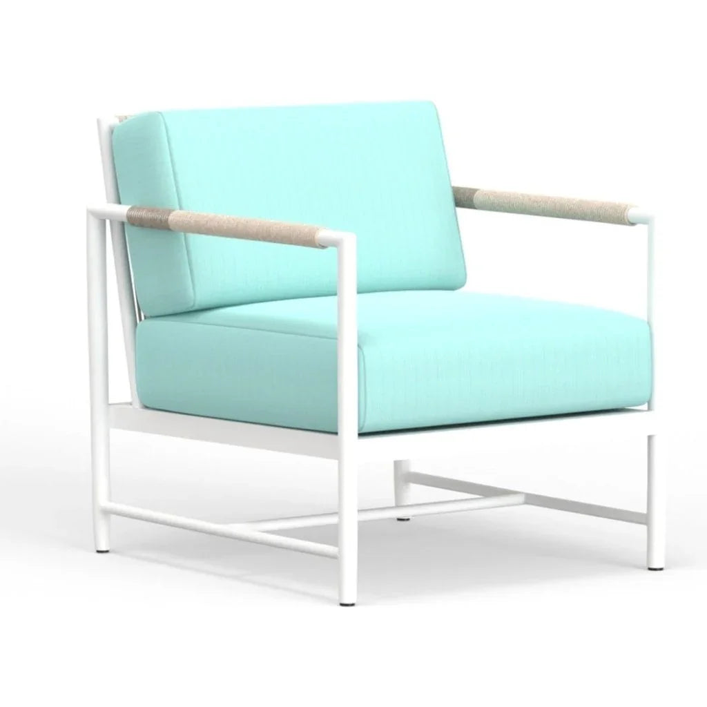Sabbia Sunbrella Modern Outdoor Club Chair - LOOMLAN - Sunset West - Outdoor Accent Chairs