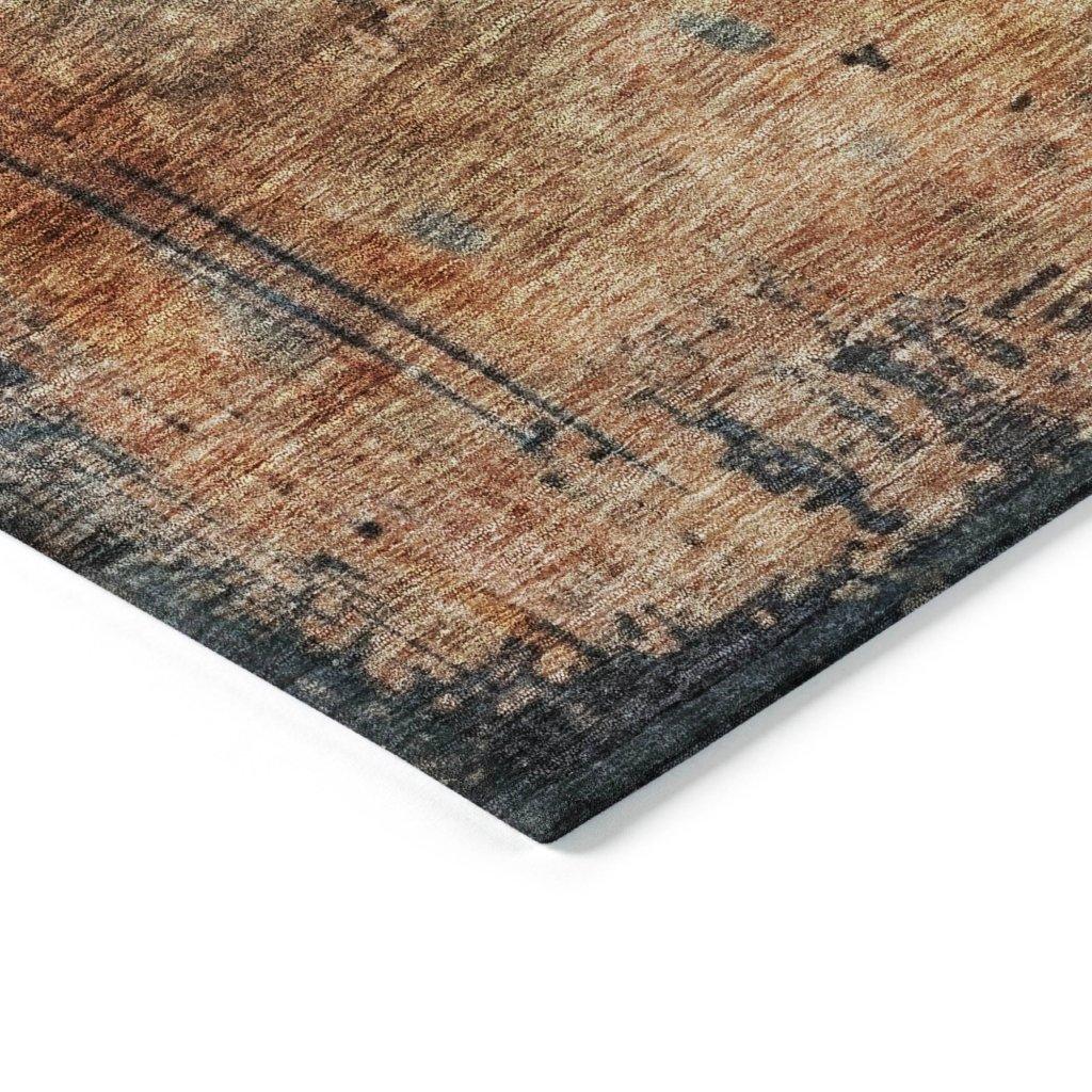 LOOMLAN Rugs Sadeeya Teal Washable Indoor-Outdoor Rug