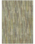 LOOMLAN Rugs Saharae Green Washable Indoor-Outdoor Rug