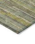 LOOMLAN Rugs Saharae Green Washable Indoor-Outdoor Rug