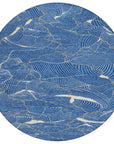 LOOMLAN Rugs Sahari Blue Washable Indoor-Outdoor Rug