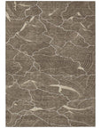 LOOMLAN Rugs Sahari Brown Washable Indoor-Outdoor Rug