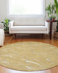 LOOMLAN Rugs Sahari Gold Washable Indoor-Outdoor Rug