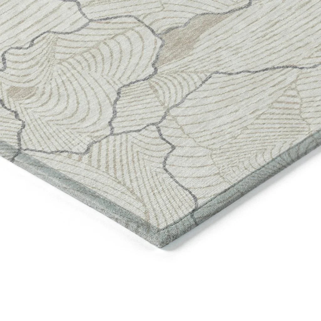LOOMLAN Rugs Sahari Ivory Washable Indoor-Outdoor Rug