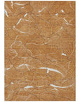 LOOMLAN Rugs Sahari Orange Washable Indoor-Outdoor Rug