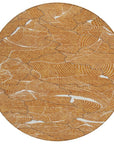 LOOMLAN Rugs Sahari Orange Washable Indoor-Outdoor Rug