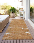 LOOMLAN Rugs Sahari Orange Washable Indoor-Outdoor Rug