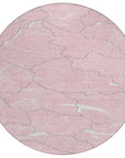 LOOMLAN Rugs Sahari Pink Washable Indoor-Outdoor Rug