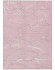 LOOMLAN Rugs Sahari Pink Washable Indoor-Outdoor Rug