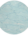 LOOMLAN Rugs Sahari Teal Washable Indoor-Outdoor Rug
