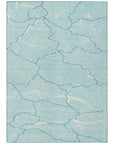 LOOMLAN Rugs Sahari Teal Washable Indoor-Outdoor Rug