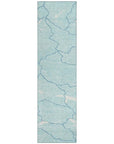 LOOMLAN Rugs Sahari Teal Washable Indoor-Outdoor Rug