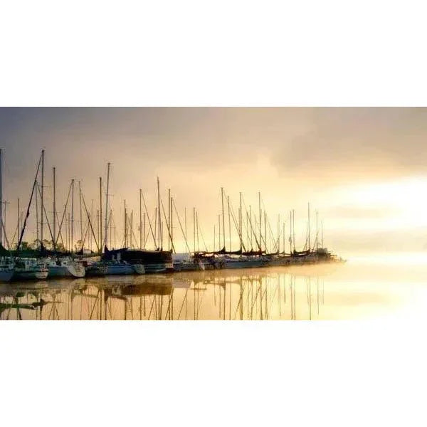 LOOMLAN Sails at Sunset Coastal Wall Art  Indoor Outdoor