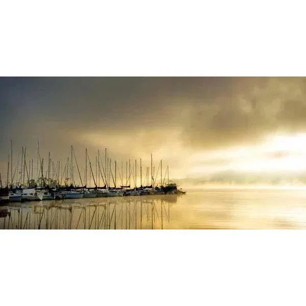 LOOMLAN Sails at Sunset Coastal Wall Art  Indoor Outdoor