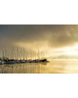 LOOMLAN Sails at Sunset Coastal Wall Art  Indoor Outdoor