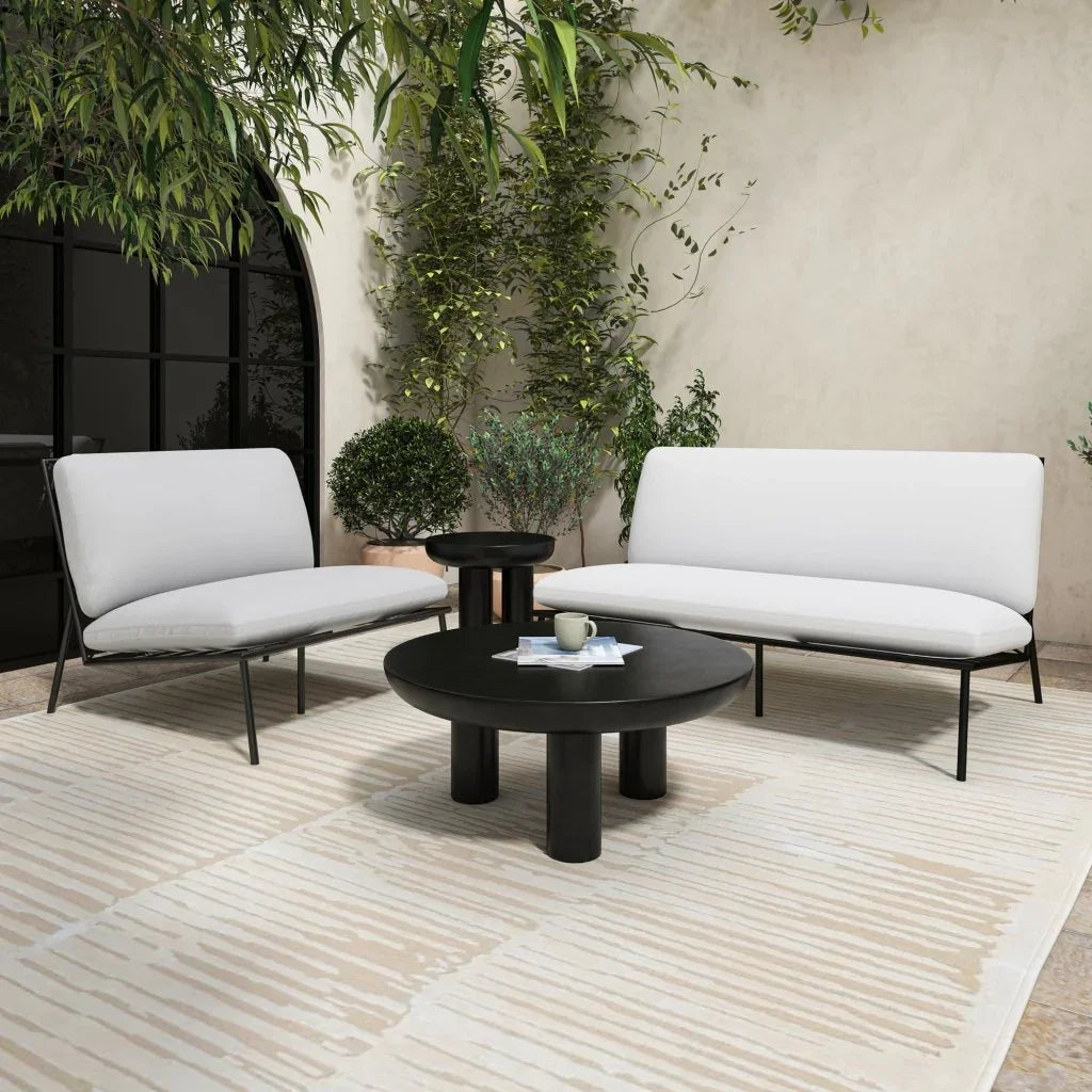 Salma Olefin Fabric Outdoor Accent Chair - LOOMLAN - Moe&#39;s Home - Outdoor Accent Chairs