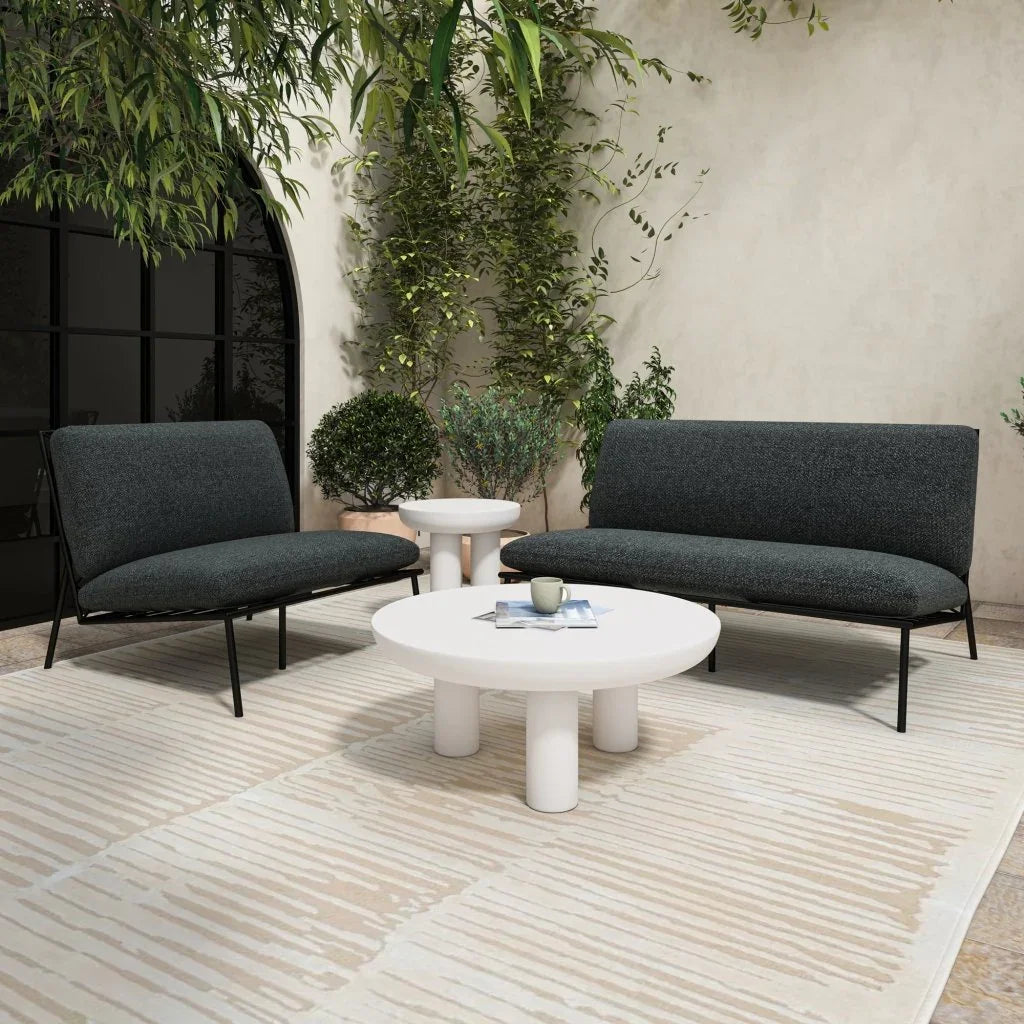 Salma Olefin Fabric Outdoor Accent Chair - LOOMLAN - Moe's Home - Outdoor Accent Chairs