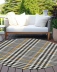 LOOMLAN Rugs Samira Black Washable Indoor-Outdoor Rug