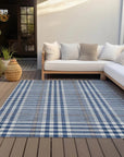 LOOMLAN Rugs Samira Blue Washable Indoor-Outdoor Rug