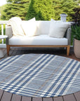 LOOMLAN Rugs Samira Blue Washable Indoor-Outdoor Rug