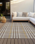 LOOMLAN Rugs Samira Brown Washable Indoor-Outdoor Rug