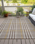 LOOMLAN Rugs Samira Brown Washable Indoor-Outdoor Rug