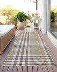 LOOMLAN Rugs Samira Brown Washable Indoor-Outdoor Rug