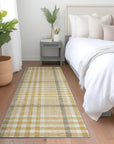 LOOMLAN Rugs Samira Gold Washable Indoor-Outdoor Rug