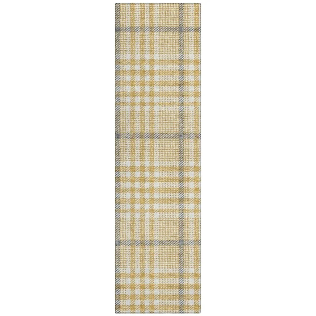 LOOMLAN Rugs Samira Gold Washable Indoor-Outdoor Rug