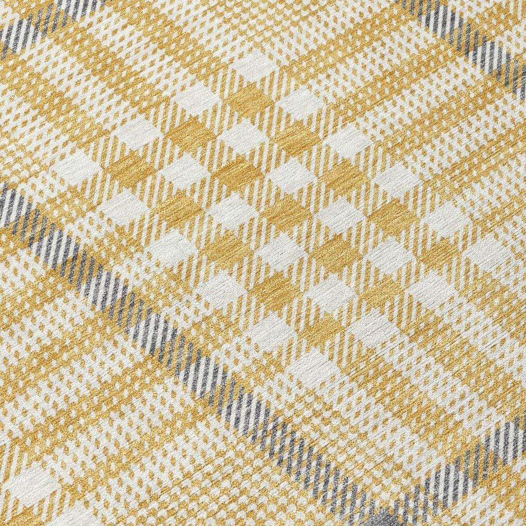 LOOMLAN Rugs Samira Gold Washable Indoor-Outdoor Rug