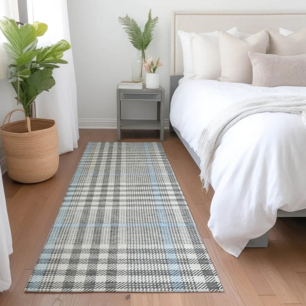 LOOMLAN Rugs Samira Gray Washable Indoor-Outdoor Rug