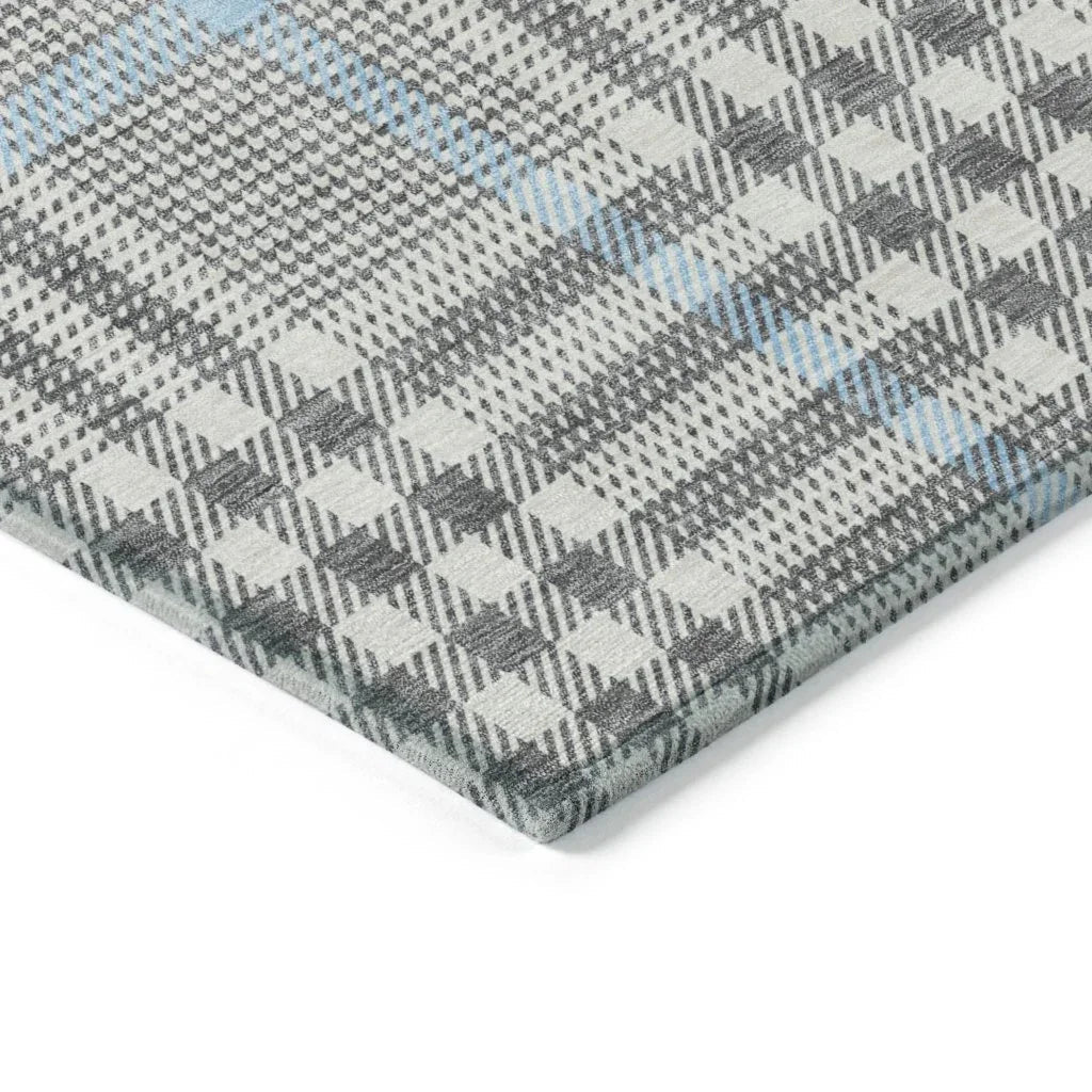 LOOMLAN Rugs Samira Gray Washable Indoor-Outdoor Rug