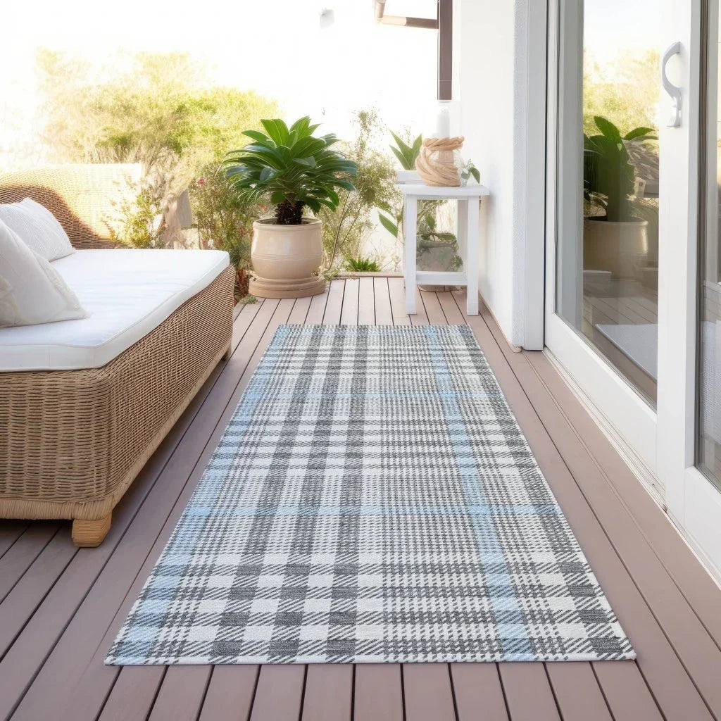 LOOMLAN Rugs Samira Gray Washable Indoor-Outdoor Rug
