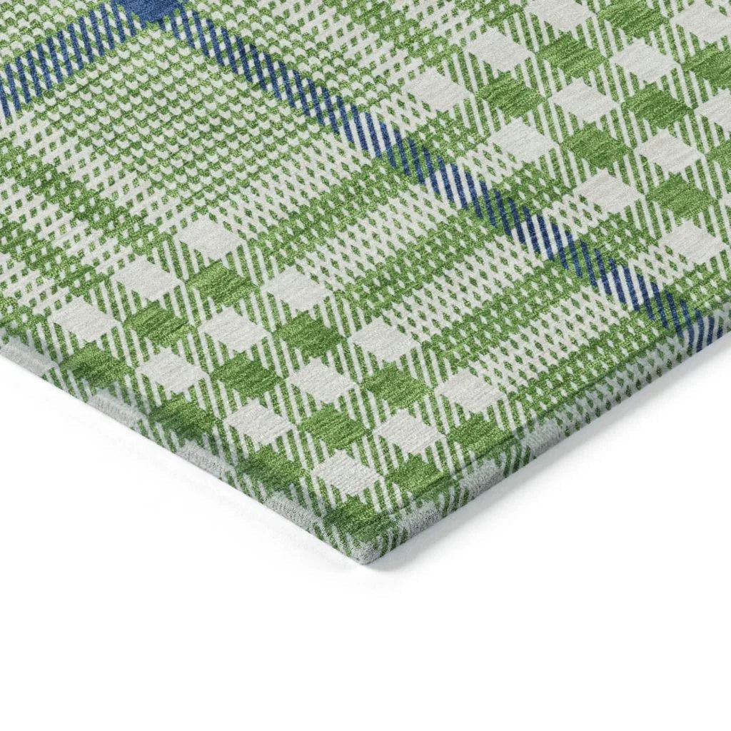 LOOMLAN Rugs Samira Green Washable Indoor-Outdoor Rug