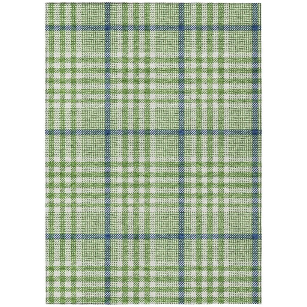 LOOMLAN Rugs Samira Green Washable Indoor-Outdoor Rug